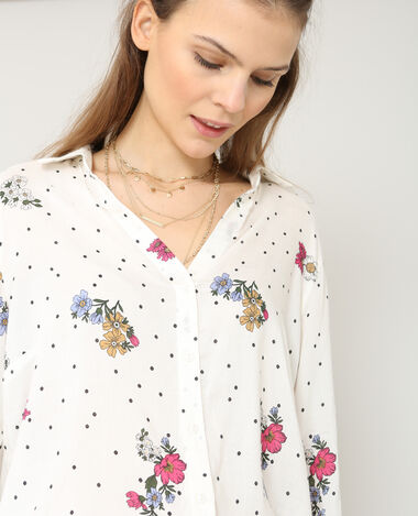Chemise imprimée blanc - Pimkie