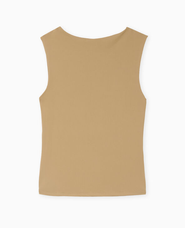 Top encolure bateau taupe - Pimkie