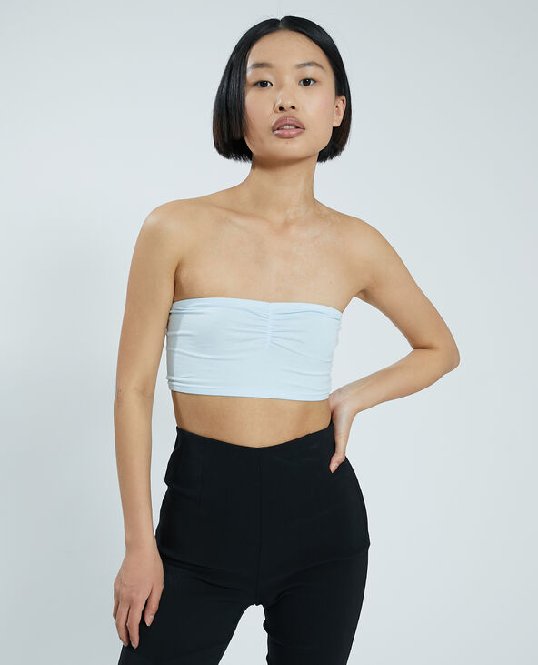 Brassière bandeau bleu clair - Pimkie