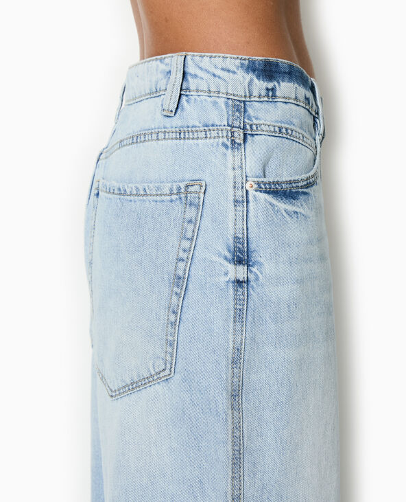 Jean baggy taille haute bleu - Pimkie