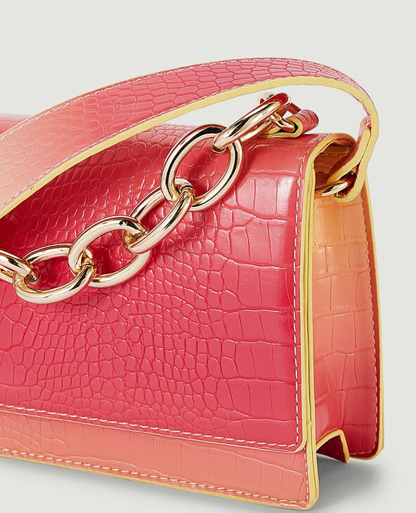 Sac effet croco Jaune pâle - Pimkie