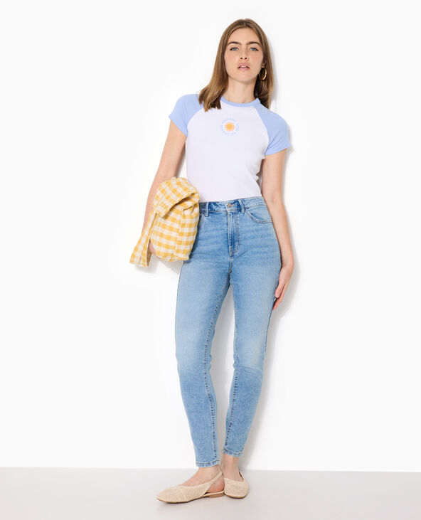 Jean skinny taille haute bleu - Pimkie