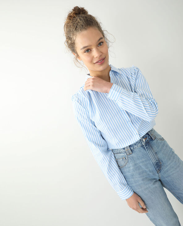 Chemise à épaulettes blanc - Pimkie