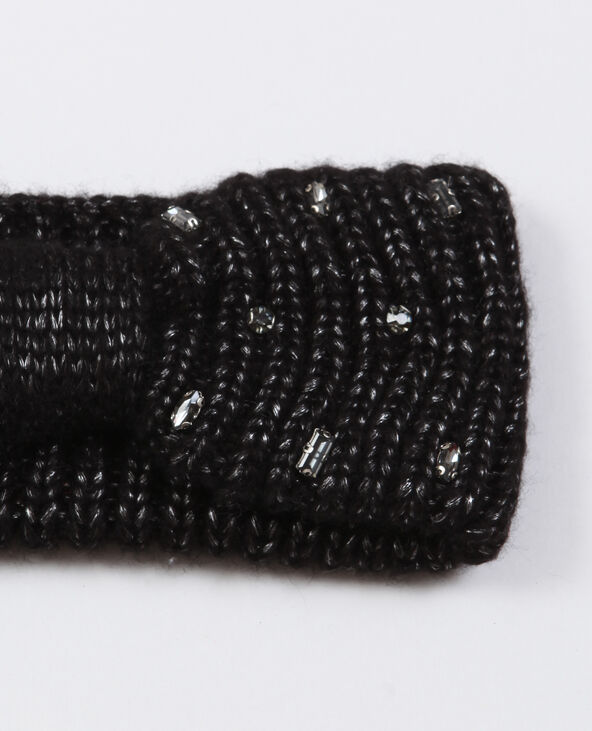 Headband à strass noir - Pimkie