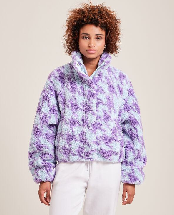 Blouson en sherpa orange - Pimkie