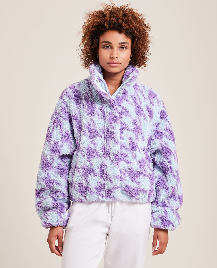 Blouson en sherpa orange - Pimkie