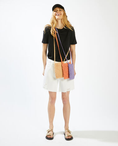 Pochette en crochet violet - Pimkie