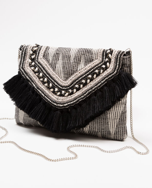 Sac pochette perles et pompons Pimkie