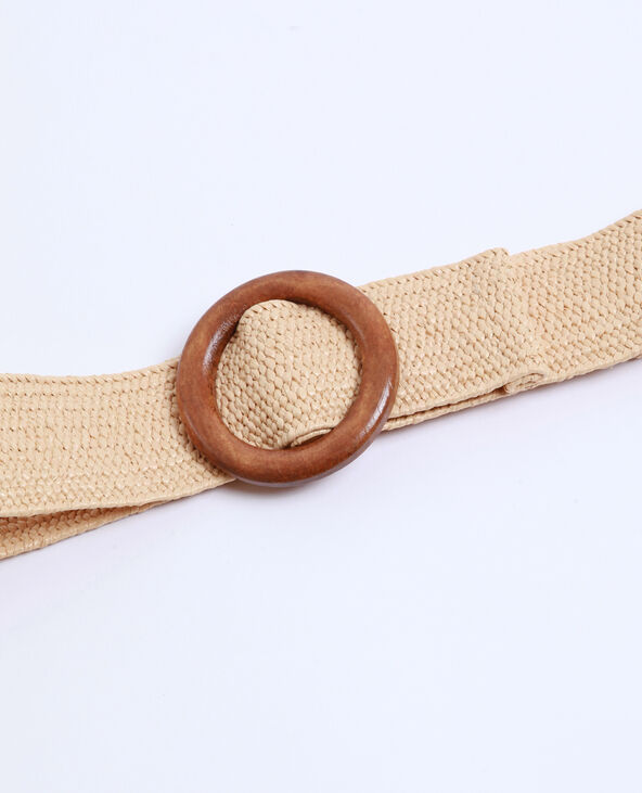 Ceinture en rafia beige - Pimkie