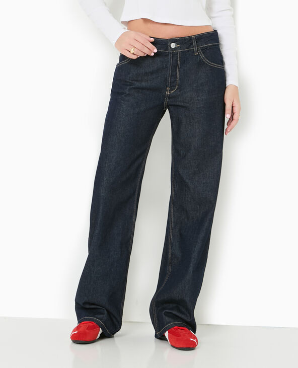 Jean wide taille basse bleu - Pimkie