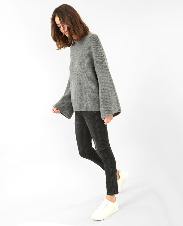 Pull oversize gris foncé - Pimkie