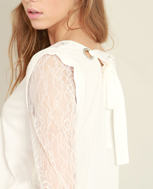 Top en dentelle blanc - Pimkie