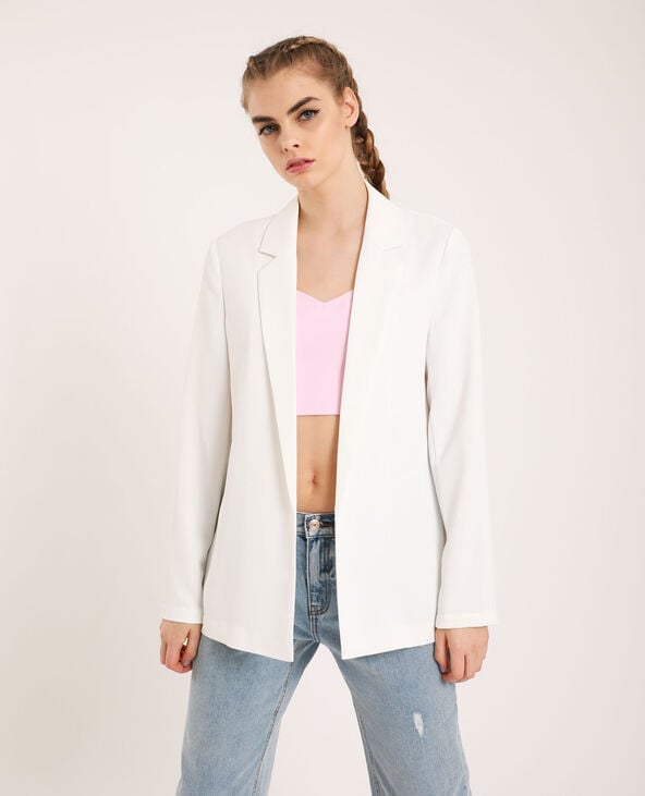 Blazer uni blanc - Pimkie