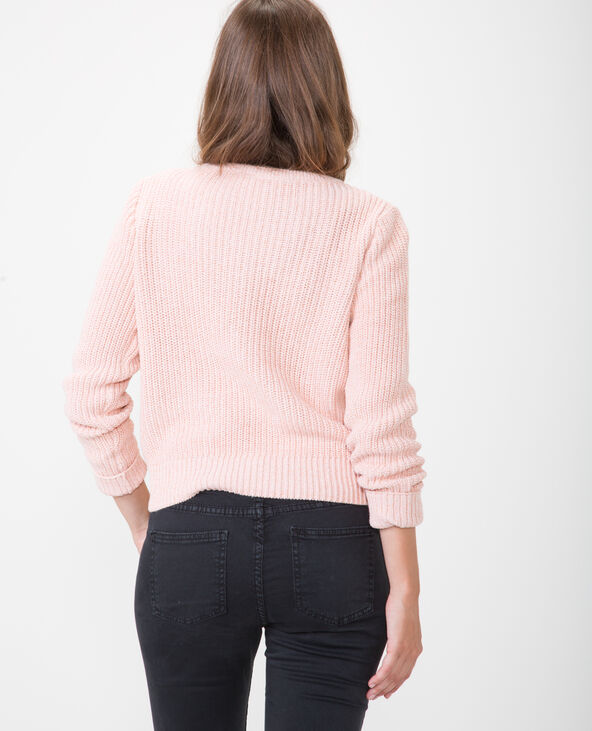Pull à grosse maille rose clair - Pimkie