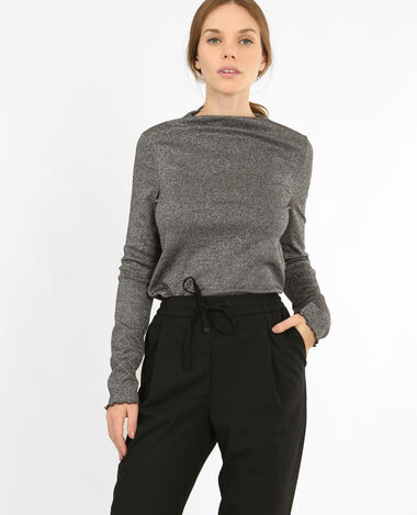 T-shirt lurex argenté - Pimkie
