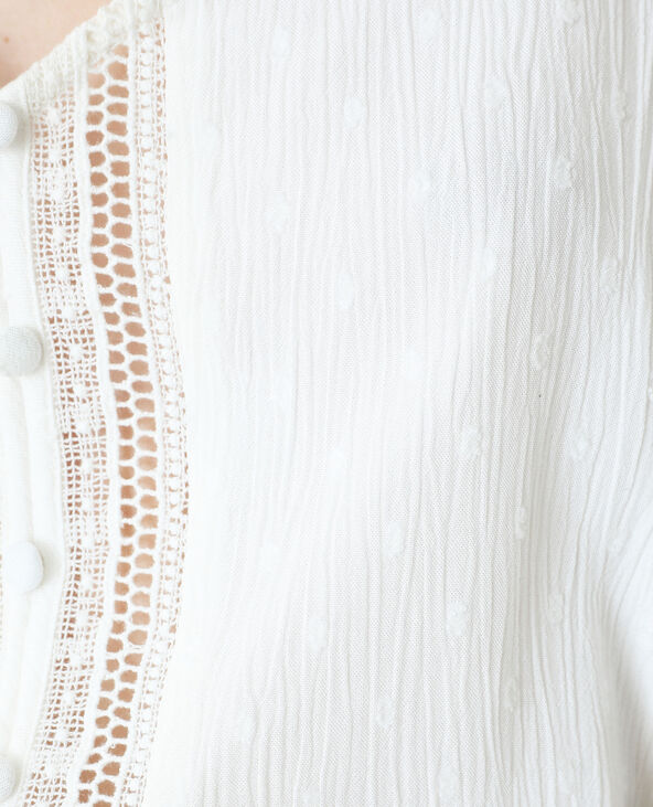 Top plumetis blanc - Pimkie