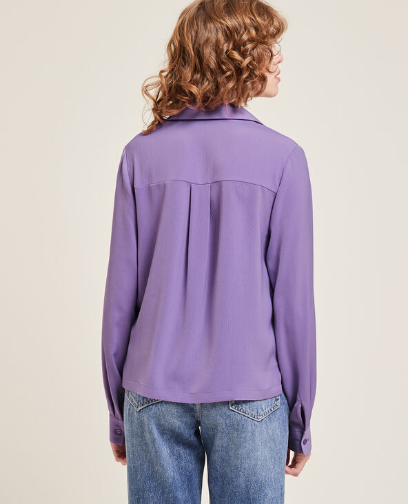 Chemise fluide manches longues violet - Pimkie