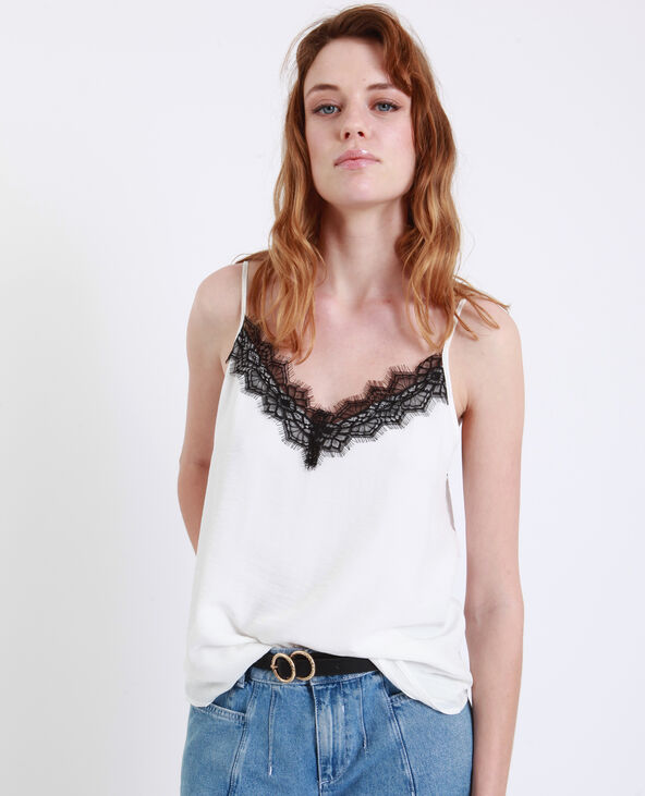 Top à dentelle blanc - Pimkie