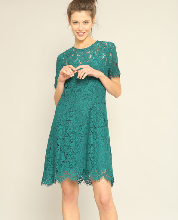 Robe dentelle verte top