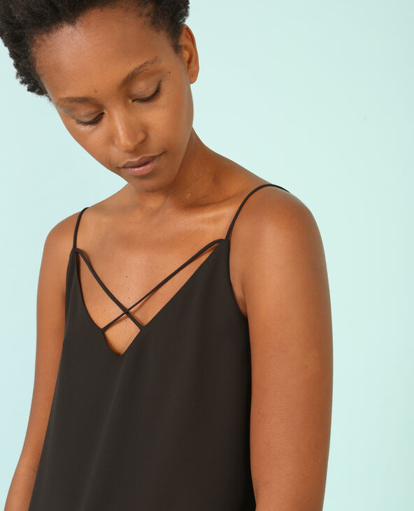 Top fluide croisé noir - Pimkie