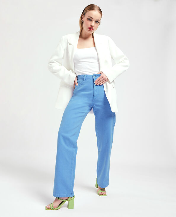 Jean large effet délavé bleu - Pimkie