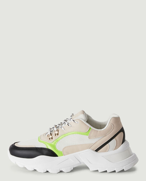 Sneakers chunky vert fluo - Pimkie