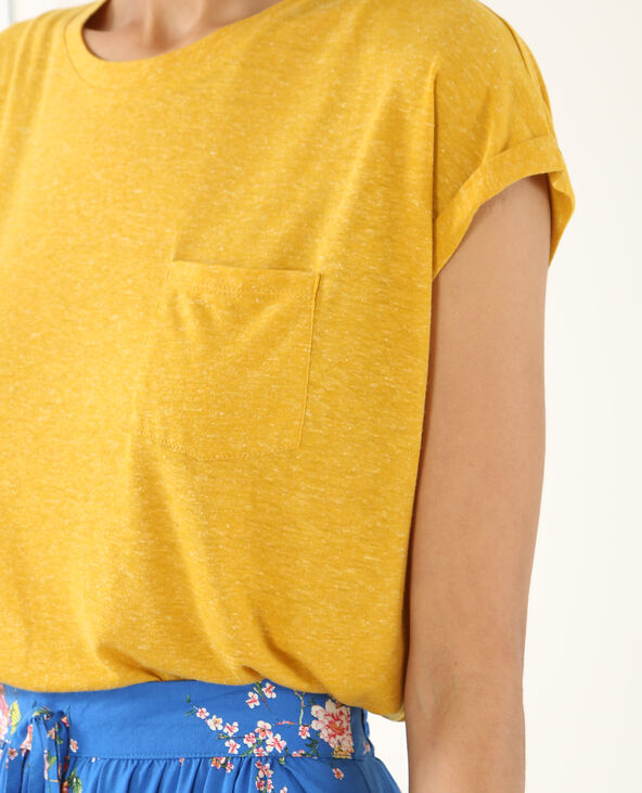 T-shirt à manches courtes jaune ocre - Pimkie