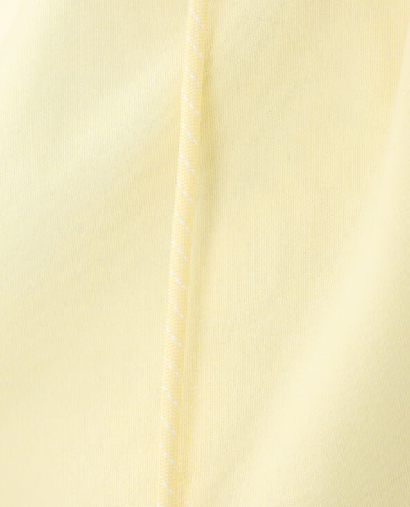 Sweat à capuche molleton jaune - Pimkie