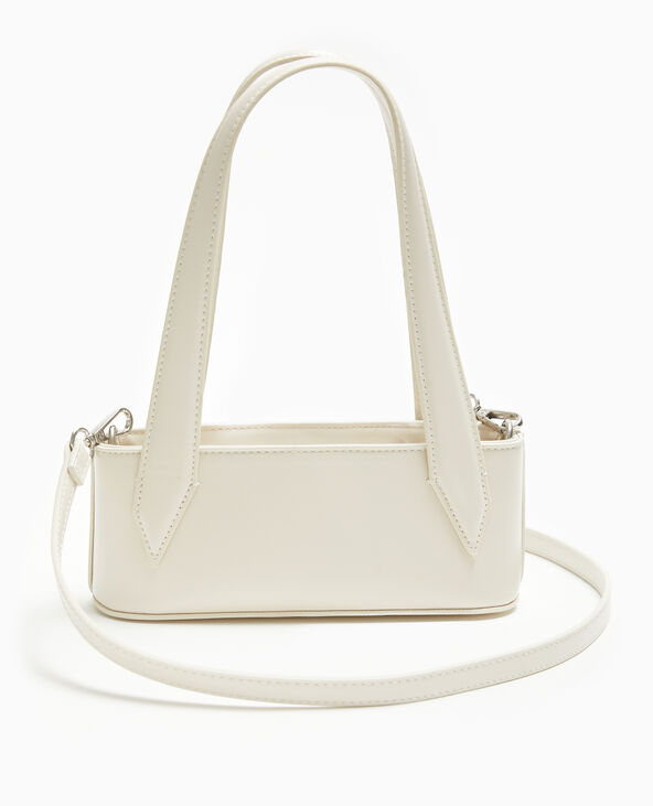 Sac baguette avec grandes poignées blanc - Pimkie