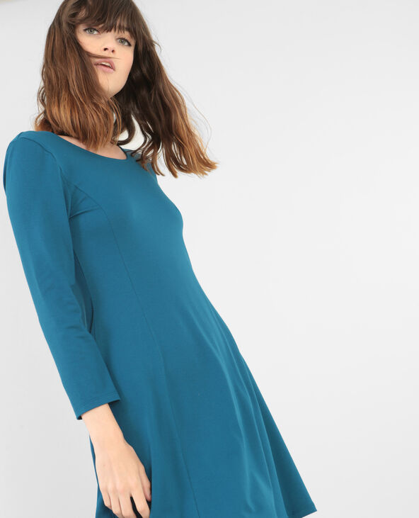 Robe trapèze bleu foncé - Pimkie