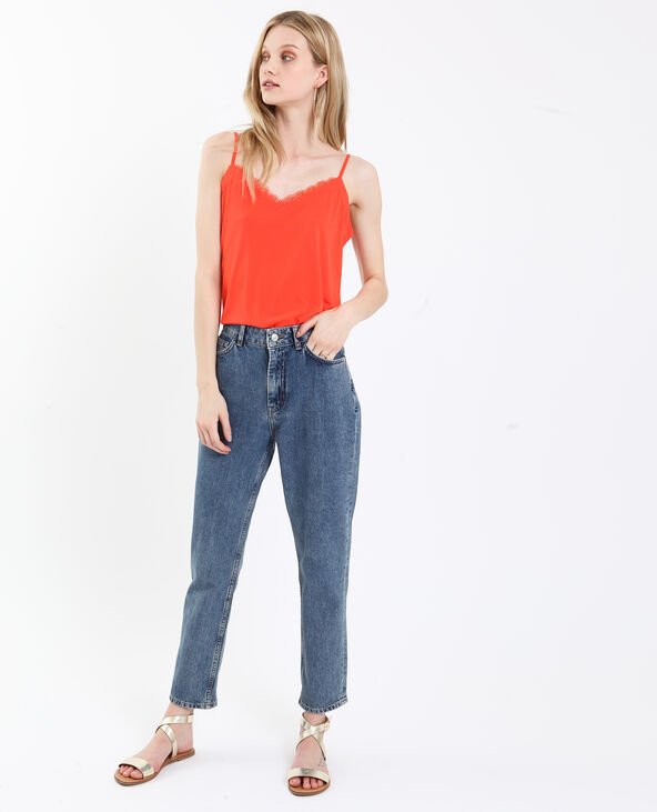 Top dentelle orange - Pimkie