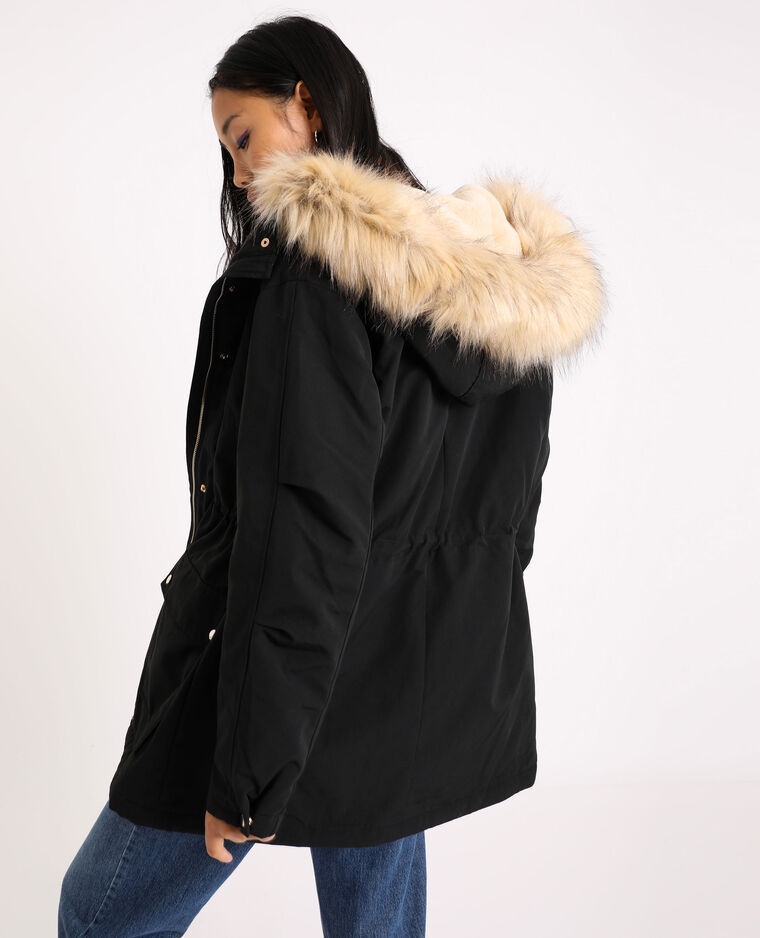 Parka à capuche noir - 280264899A08 | Pimkie