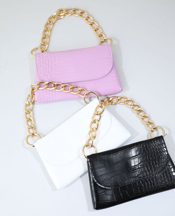 Petit sac chaine blanc - Pimkie