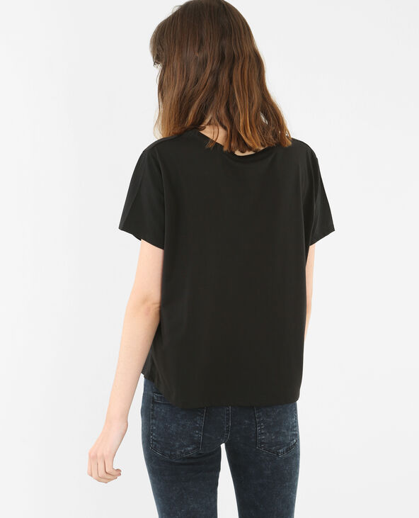T-shirt broderie cactus noir - Pimkie