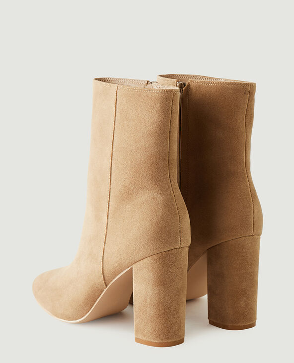 Bottines a store talons beige