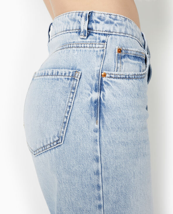 Jean wide taille haute bleu clair - Pimkie