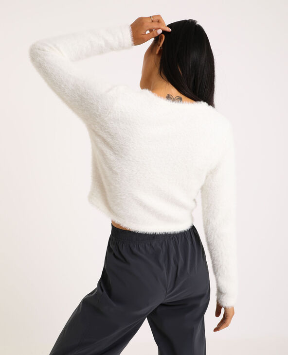 Gilet fluffy blanc - Pimkie