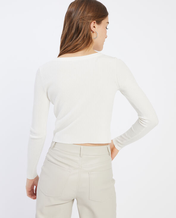 Gilet court blanc - Pimkie