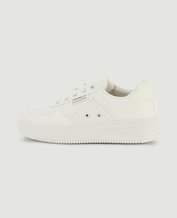 Sneakers en toile blanc - Pimkie