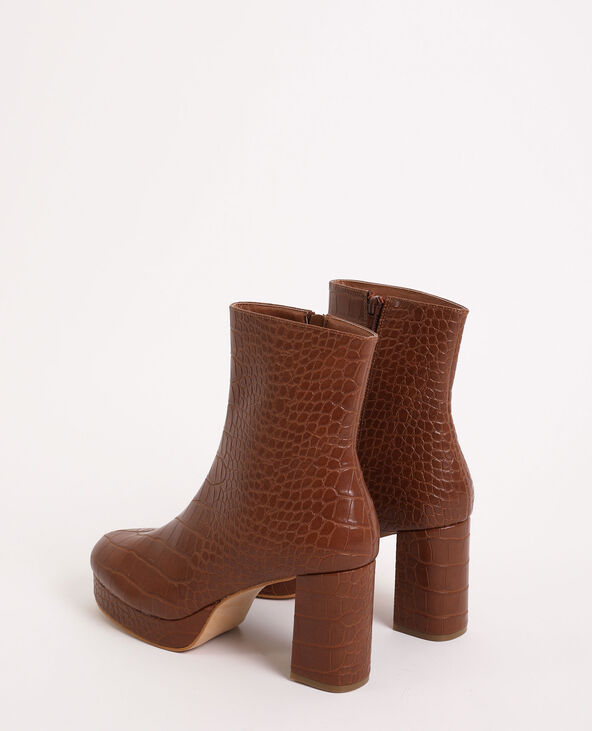 Boots plateforme marron - Pimkie