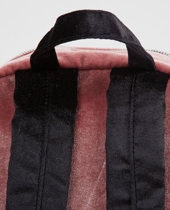 Sac à dos velours rose clair - Pimkie