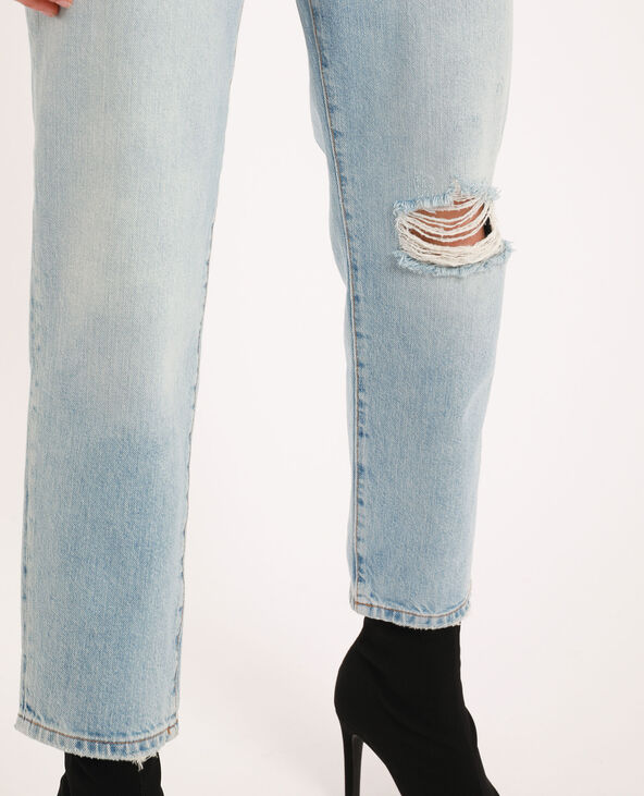 Jean straight high waist bleu - Pimkie
