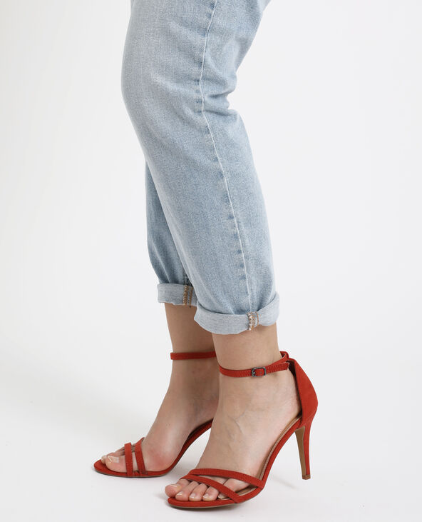 Sandales à talons aiguilles bordeaux - Pimkie