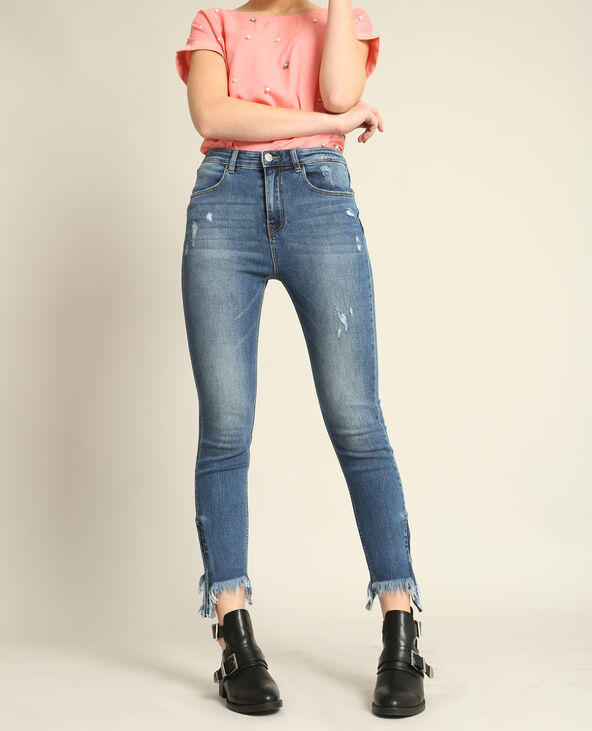 Jean skinny taille haute bleu marine - Pimkie