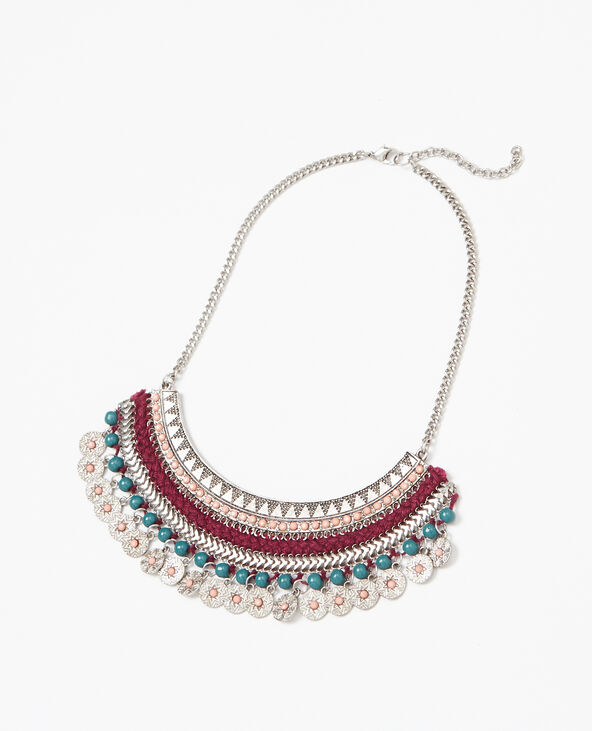 Collier plastron argenté - Pimkie