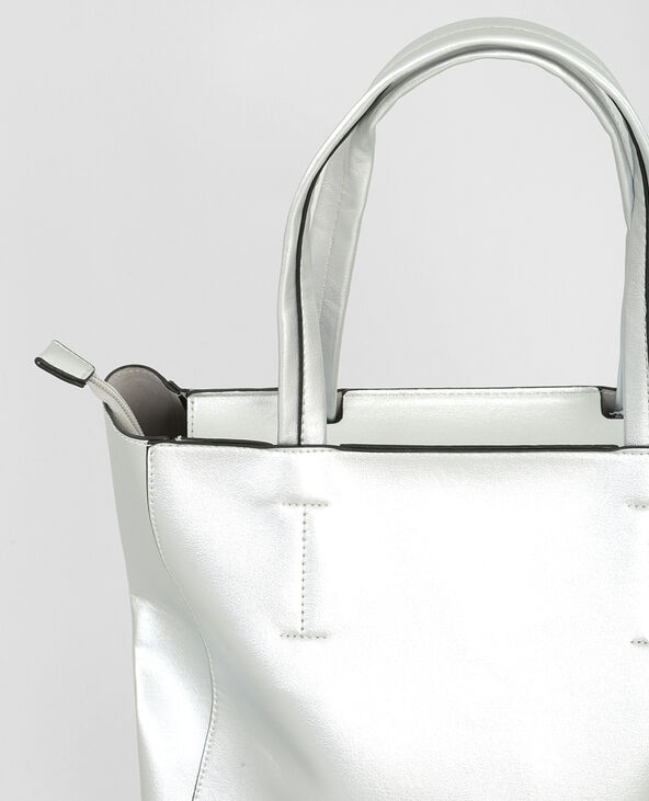 Sac cabas silver argenté - Pimkie