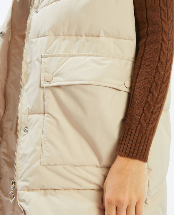 Doudoune matière 100% recyclée beige - Pimkie
