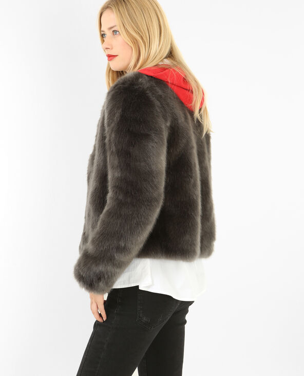 Veste fausse fourrure pimkie deals