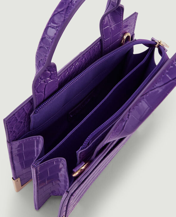 Sac boxy avec poignées violet - Pimkie