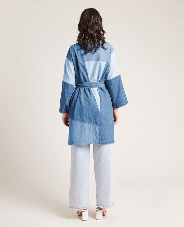 Kimono en jean 3 couleurs blanc - Pimkie